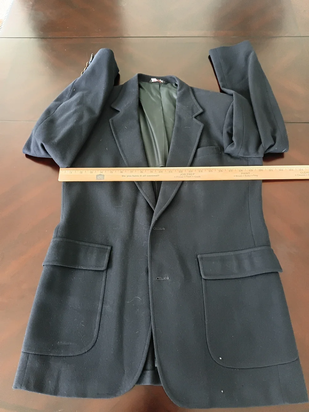 John Peel LTD Men's  Navy Blue 100% Wool Sport Coat Blazer Size 40L